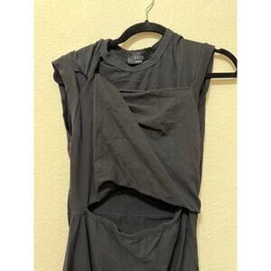 VICI‎ Black Cutout Midi Dress Women’s Medium Sleeveless Twist Front Waist